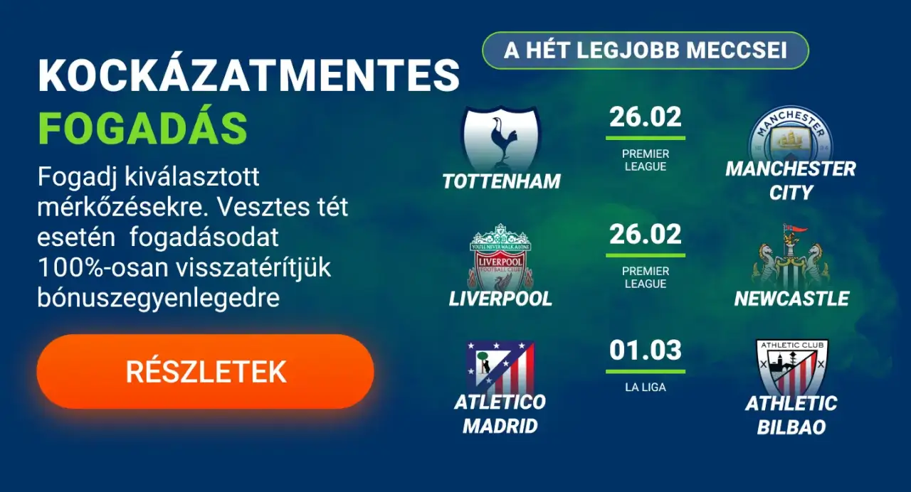 Kockázatmentes fogadás az Mostbet oldalon Magyarországon